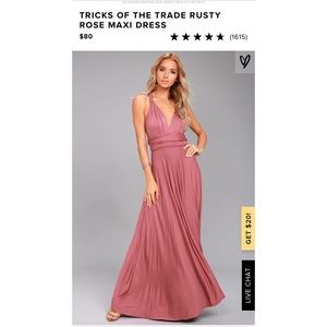 Brand New Lulus Convertible Maxi Dress